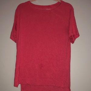 Hot pink short sleeve tee